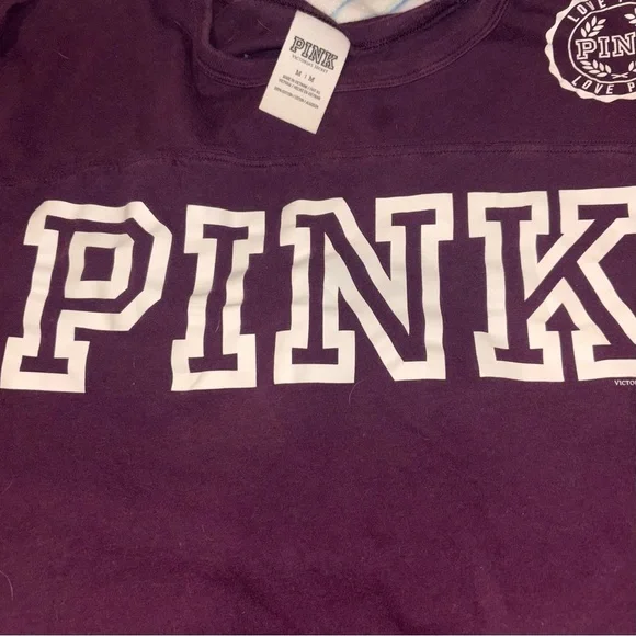 PINK Victoria's Secret Burgundy Top - Picture 3 of 7